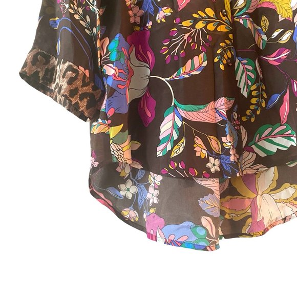 Johnny Was Workshop ARABELLA BOXY SILK SHIRT XS - Picture 5 of 7